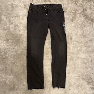 Levi's Black Straight Leg Jeans